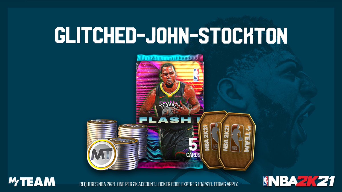 nba2k21_locker's tweet photo. Locker Code 🚨 Use this code for a chance at a Flash 1 Pack, 1,000 MTP, or 2 Tokens https://t.co/ovOWxI0HvI