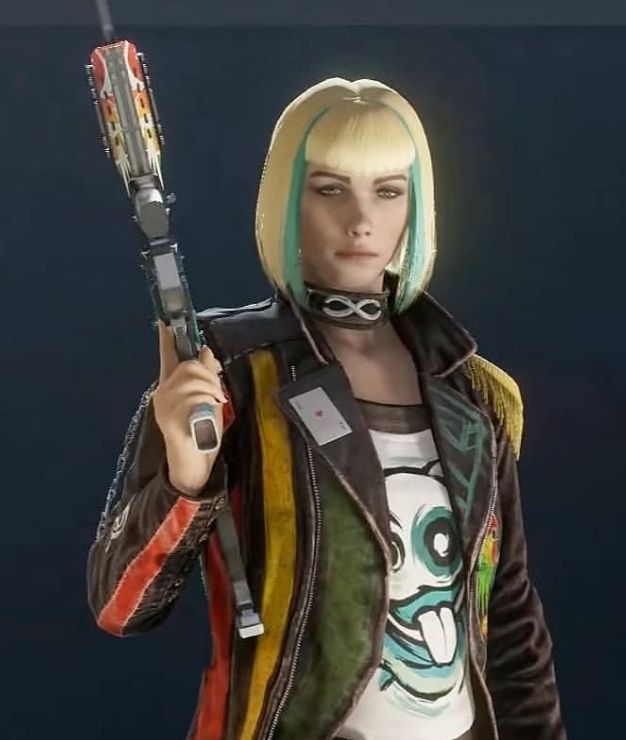 next up: ela + her elite! :D tbh guys. i would let her straight up ruin my life. her elite kinda looks like billie eilish but thats aight she can still backhand me. she has a lot of headgears with diff color hair that i like too! onto the next!