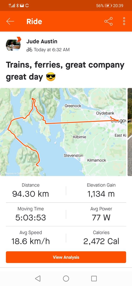 jacquieb44's tweet photo. What a belter of a day! 5 mad women, 5 ferries & 5 bikes returned 16hrs later!
Amazing experience, weather & company! Laughed whole way Yes, even uphill!
Thanks for the memories girls 🚴🏻♀️✅😎🙏😘
#fivemadwomenonbikes #socialdistancecycling
#fiveferrieschallenge
#boxticked
#done https://t.co/8d6S1zC20z