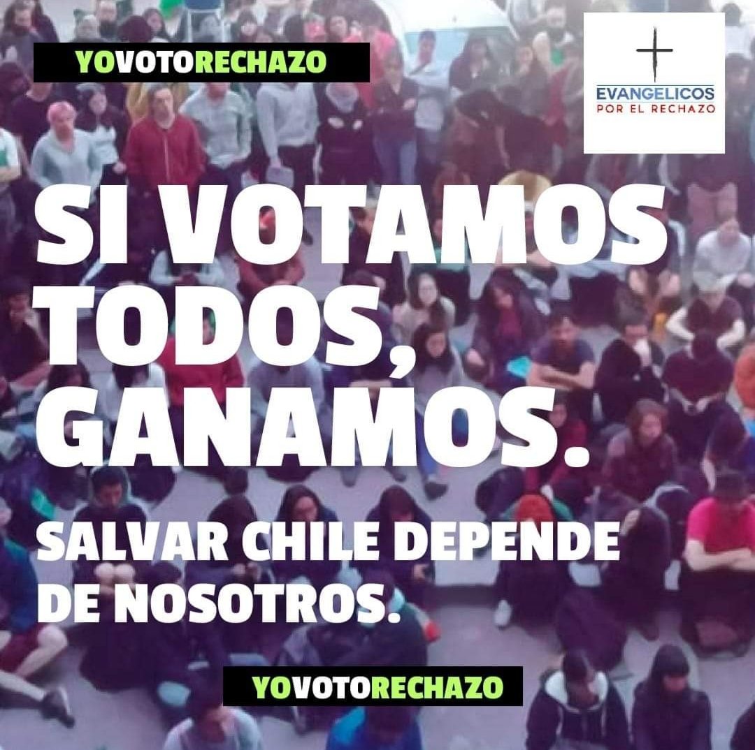MaurOtegui's tweet photo. @riveraretamal @melnicksergio Hay 4.000.000 de evangélicos en Chile, son un gran poder de votación,  habrá sorpresa en éstas elecciones https://t.co/1EXDKnxs98
