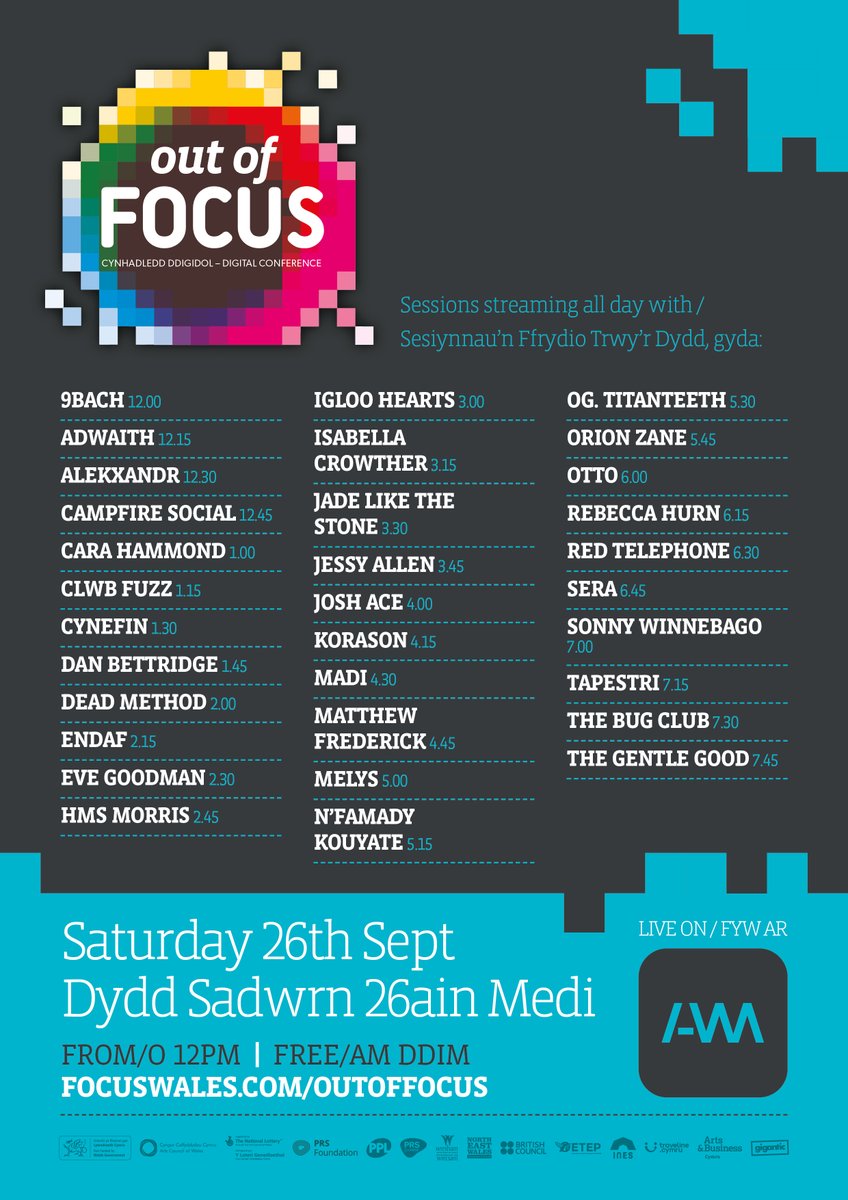 FocusWales's tweet photo. Nawr! Now! #OutOfFOCUSsessions @sonnywinnebago 7pm | @tapestrimusic 7:15pm | @thebugclubband 7:30pm | @ghbonello 7:45pm at @ambobdim Mwynhewch : Enjoy! https://t.co/Cilqhu3mni #OutOfFOCUS Diolch pawb! https://t.co/XGxT70xsGT