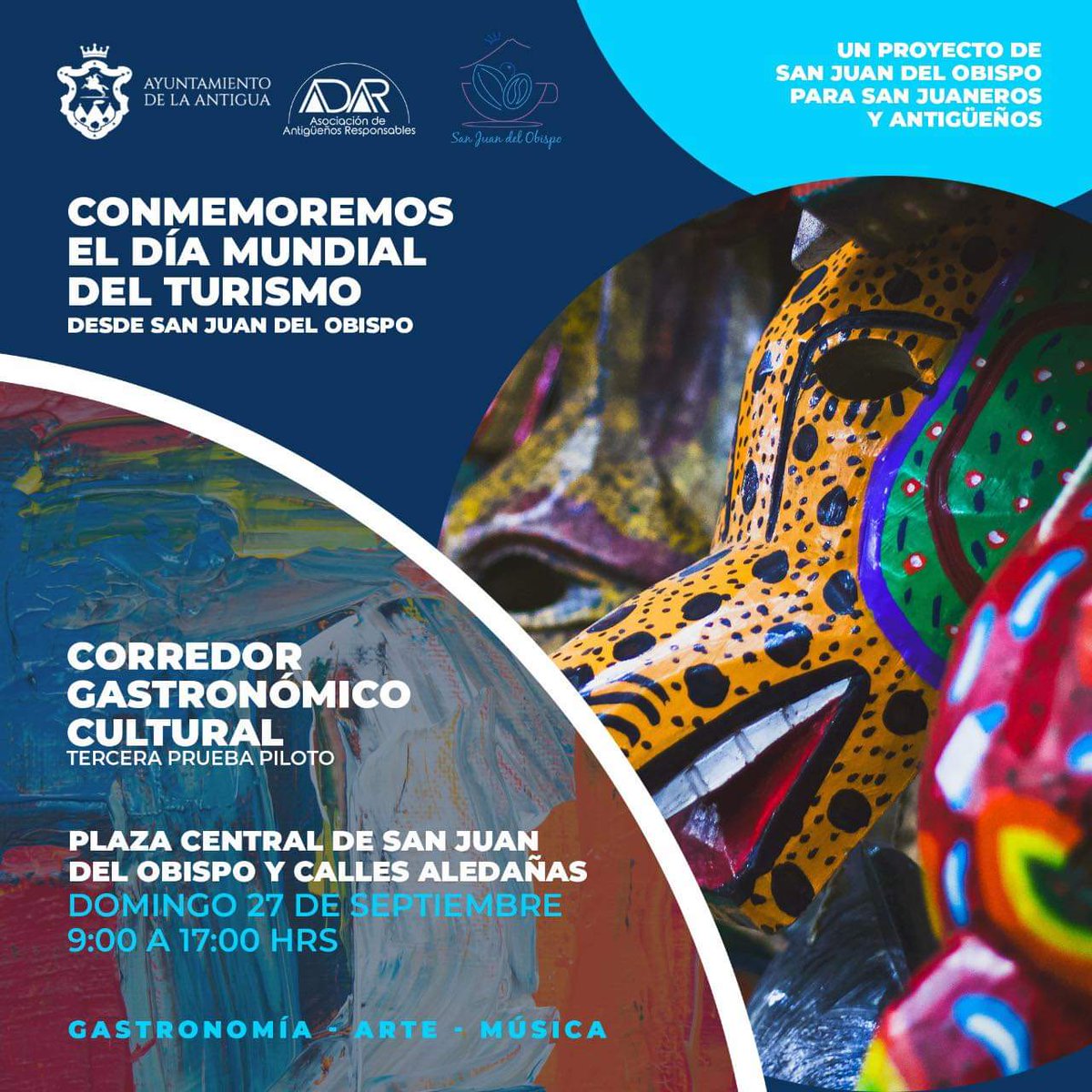 LoveforGuate's tweet photo. 3era prueba piloto - Corredor Gastronómico 🍽 y Cultural 👨‍🎤 en San Juan del Obispo, Domingo 27 sept a partir de las 9.00hrs

#Gastronomía #arte #Musica
#reactivacioneconomica

Apoyanos con RT https://t.co/cK5aWbgx1a