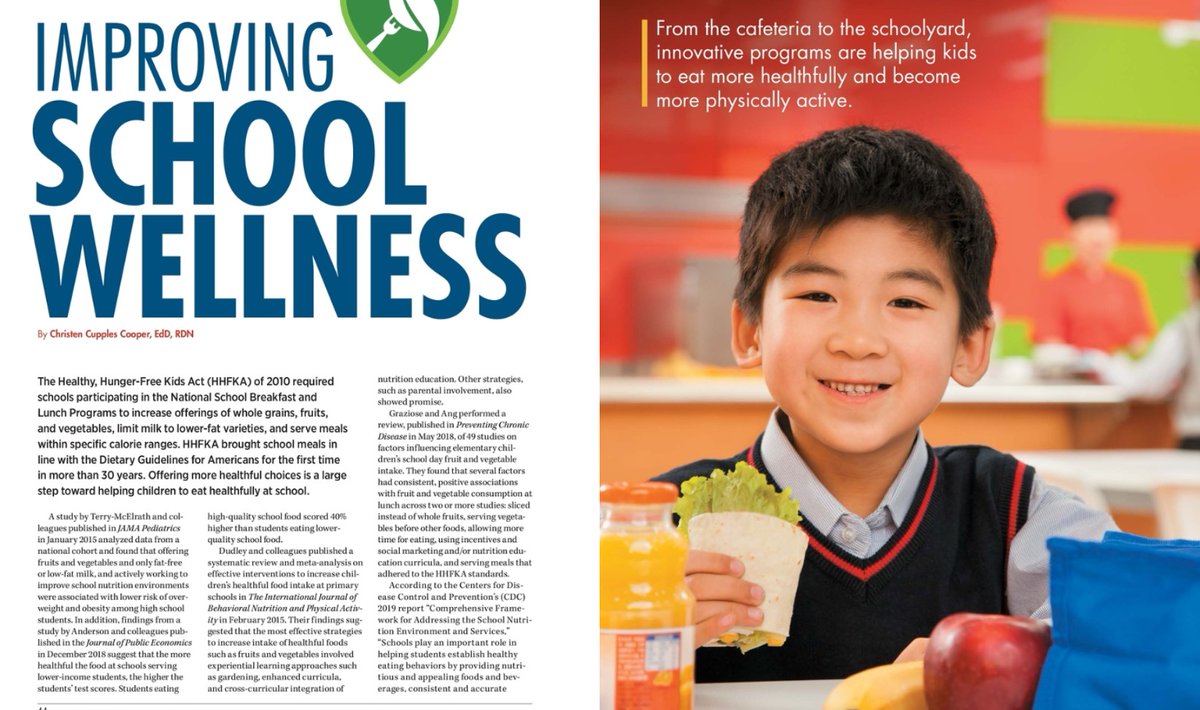 Despite an unusual school year so far, advocates are hard at work to improve school food and physical activity policies. Christen Cooper <a href="/CooperNutrition/">Cooper Nutrition</a> looks at organizations imagining a better future for kids and how #RDs can get involved. todaysdietitian.com/newarchives/10…