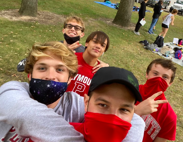 PlymouthHS_XCTF's tweet photo. First year at the Rochester Invite! Shoutout to Pugsie for breaking 20 min for the first time!! Shoutout to Isaac Sammartano for his 1m 50s PR! Finally, shoutout to Meghan Hartz for her 2m PR!! https://t.co/iXgtbL4kJy