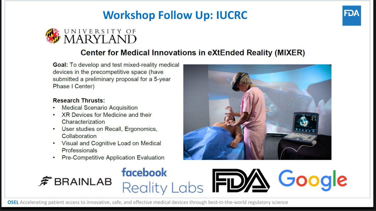 42/ The  @medicalXR follow-up is a NSF Industry-University Cooperative Research Centers (IUCRC) with University of Maryland's Center of Medical Innovations in eXtEnded Reality (MIXER).Sean Beam also shared some references and other relevant links.