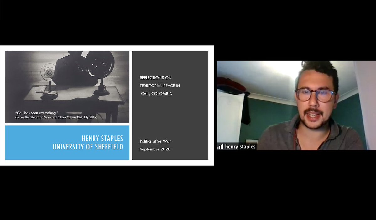 Last but not least! Henry Staples on political reintegration or 'reincorporation' in  #Colombia's urban territories - how to former combatants and non-combatant members of the FARC replicate, contest & (co-)produce territories in the post-agreement period? 20/x