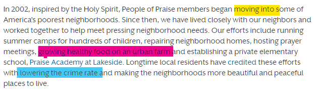 Wow what a paragraph.So in the yellow highlight we can deduce that members were doing fine SES wise. In the magenta highlight, again, extremely now adults who were into Cru energy, and in the cyan a red flag! Someone get urbanist Twitter on this. Good gentrification or bad?