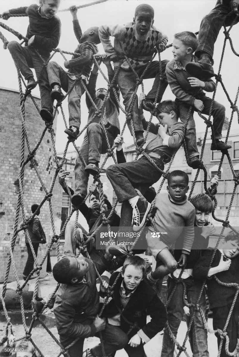 No one is born racist .Kids playing in a London park, 1969.Photo by Marvin Lichtner/The LIFE Images Collection