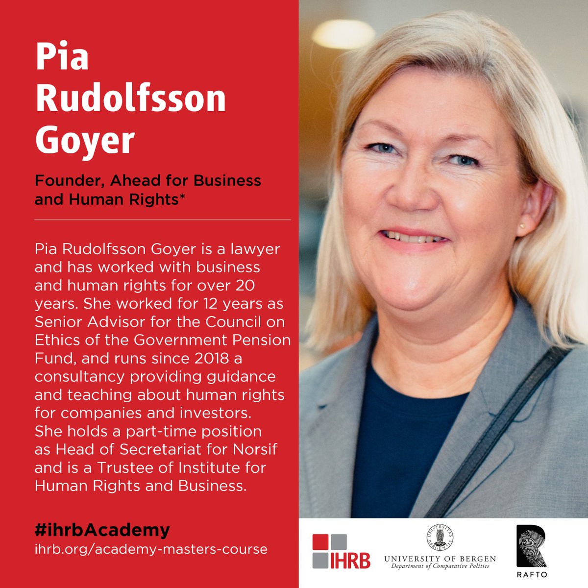 Masters students have been introduced to the <a href="/UN/">United Nations</a>'s Protect-Respect-Remedy Framework on #BizHumanRights and #CorporateAccountability for #HumanRights. Also in focus was:  #MigrantWorkers &amp; forced labour in #SupplyChains.  #sustainable #ethical investment | #ihrbAcademy
