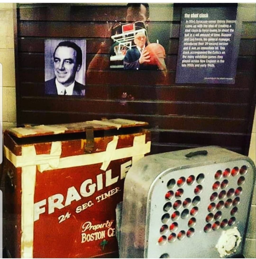 Leo Ferris' name is already listed as shot clock co-creator in 3 different museums/exhibits;- 24 Sec. Shot Clock Monument in Syracuse, NY- Shot clock display inside Boston TD Garden Sports Museum- Allen Fieldhouse Museum, University KansasWhen will  @Hoophall join these 3?