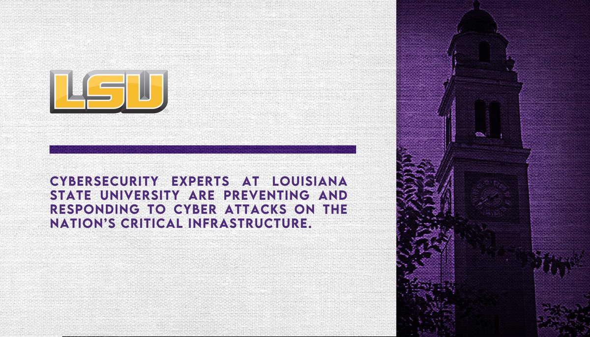 In the digital age, it’s nice to know that <a href="/msstate/">Mississippi State</a> is training the next generation of Cybersecurity professionals and <a href="/LSU/">LSU</a> is working diligently to prevent cyber attacks! #ItJustMeansMore 💻🔐