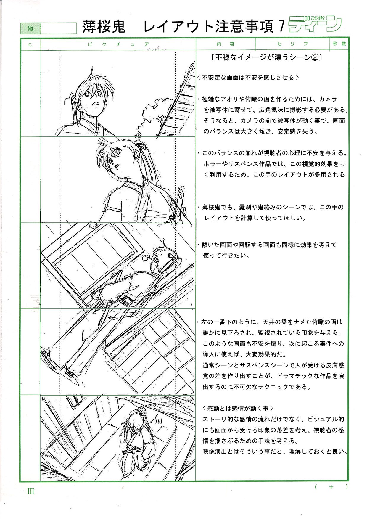 ヤマサキオサム 精霊幻想記 7月よりtv放送開始 日常芝居で無闇にアオリやフカンのレイアウトを多用すると 不要なミスリードを視聴者に与えてしまいます レイアウトにはそれ自体に意味があることを理解してカット割りを考えてもらいたい カット割りと