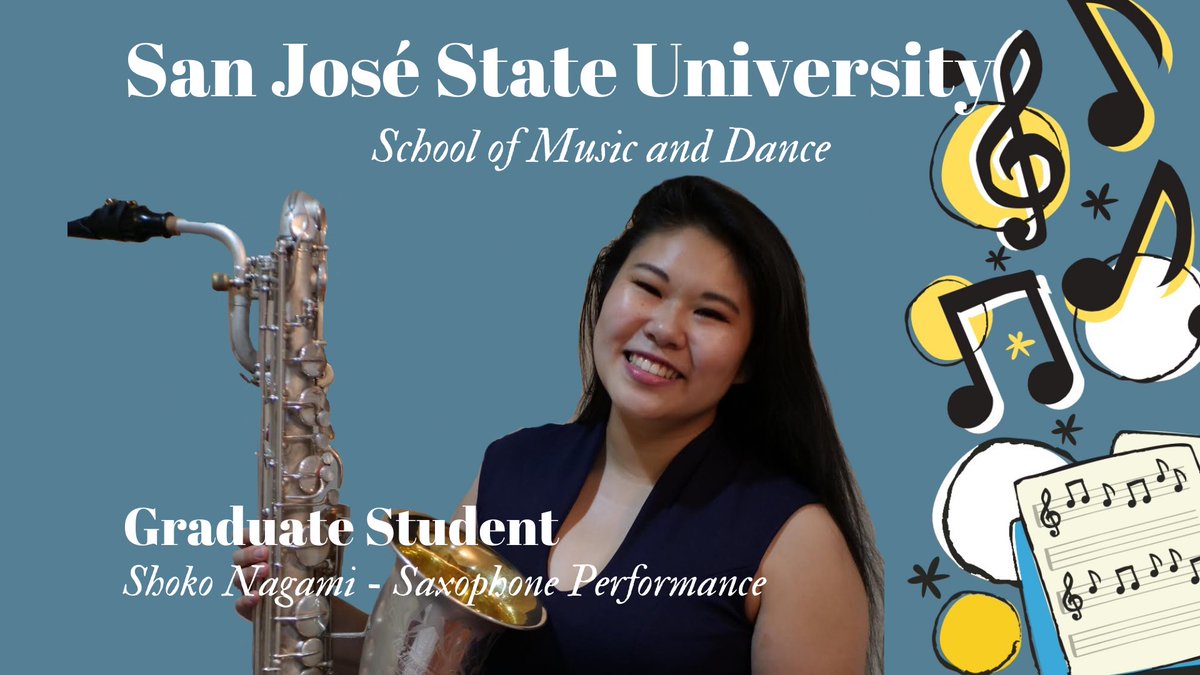 Check our San José State University School of Music and Dance present the #GraduateStudent series! 🎶 This wonderful graduate student is Shoko Nagami!

To learn about Shoko and our music program please visit ➥ bit.ly/3mTDx7j