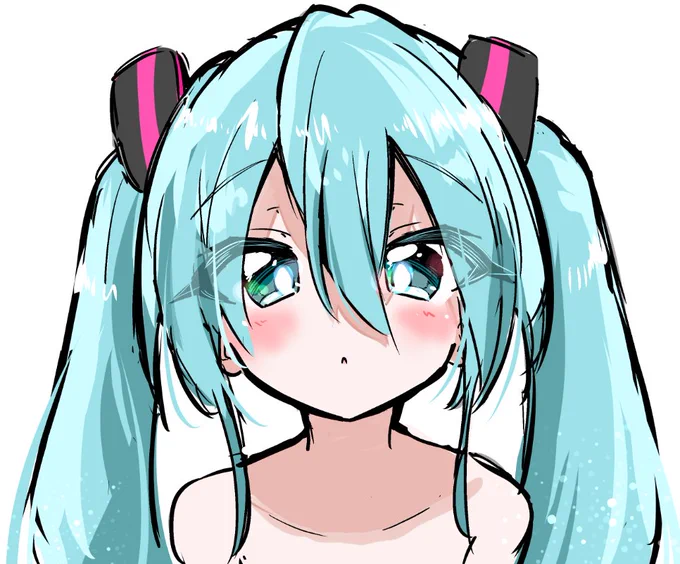 たまには可愛い顔も描きたい 