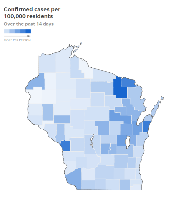 PaulBerglMD's tweet photo. OK #Wisconsin

Time (again) to get VERY serious about restricting #COVID19 spread

WI among upper Midwest states rapidly accelerating 

It is not just asymptomatic young; *HOSPITALIZATIONS* in WI at an all-time high

Via 
https://t.co/qoSvD9h0LJ

https://t.co/CUn2UOHSvY https://t.co/O3AA3jP4Bu