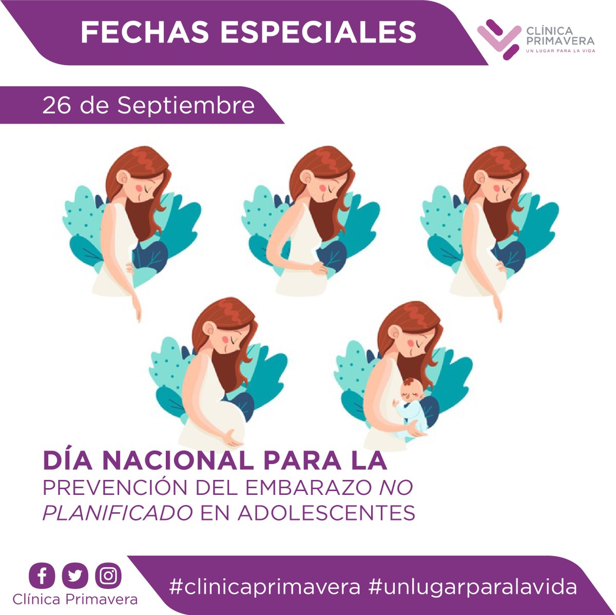 26 de Septiembre, Día Nacional Para la Prevención del Embarazo No Planificado en Adolescentes🤰🏻

#clinicaprimavera #unlugarparalavida #coronavirus #covid19 #Villavicencio #Meta #atencionsegura