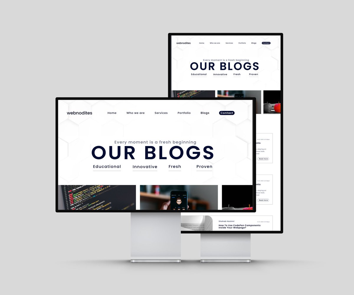 AyushVerma2129's tweet photo. Blog webpage design
@webnodites 

#uidesign #ui #uxdesign #ux #webdesign #design #uiux #userinterface #appdesign #graphicdesign #userexperience #webdesigner #dribbble #uidesigner #uxdesigner #interface #designer #uitrends #behance #website #designinspiration #dailyui #dailyui https://t.co/4MZ243QMqp