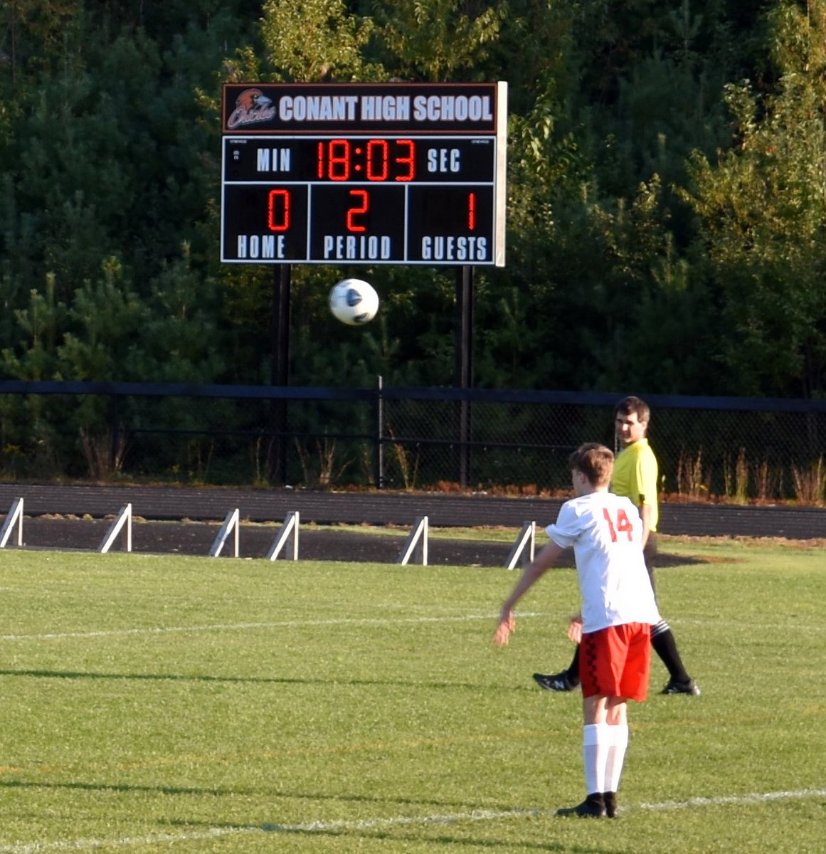 LA_NH's tweet image. #HDHSPRIDE 9/21 game @ Conant