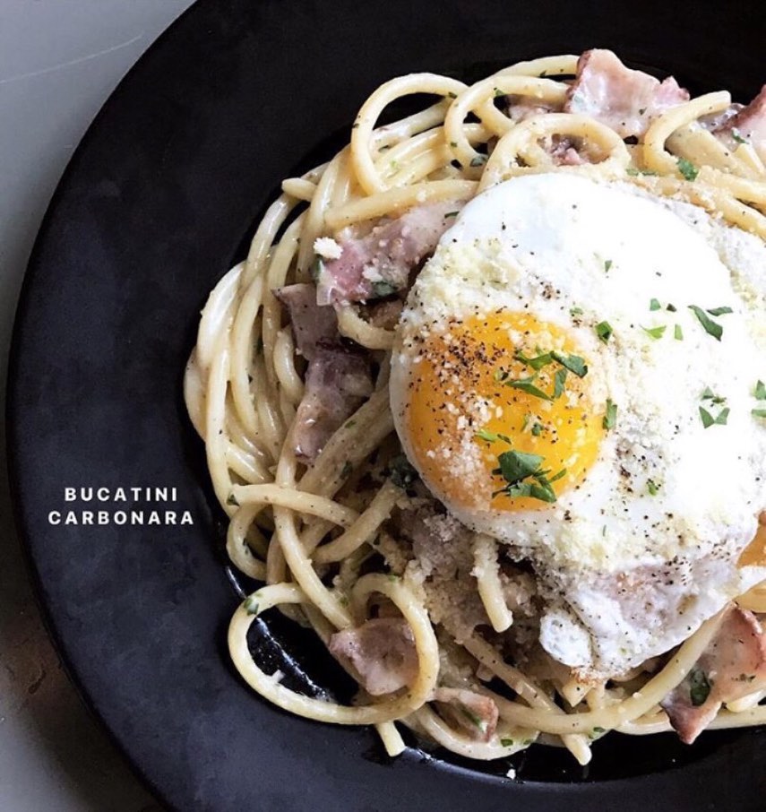 Happy time. Anytime. Every time. <a href="/prankbar/">Prankbar</a> 🥰👏🏻
.
.
#happybrunch #brunchtime #dtlabrunch #brunchdtla #labrunch #brunchla #carbonara #pasta #saturdayvibes #laeats #dtlaeats #foodie #losangelesfood #prank #prankbar