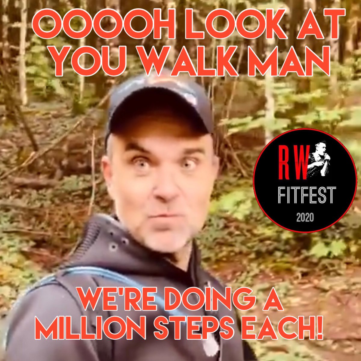 rwfanfest's tweet photo. 20,000 steps a day @robbiewilliams ? Lightweight... 74 fans in 11 countries 🌍 have stepped up for our MILLION STEPS sponsored challenge! Walking 500 miles EACH for @DonnaLouiseUK want to step up and join us? #The74 #RWFitfest2020 #DoingItForTheKids ❤️ https://t.co/ffnQeRD7KM