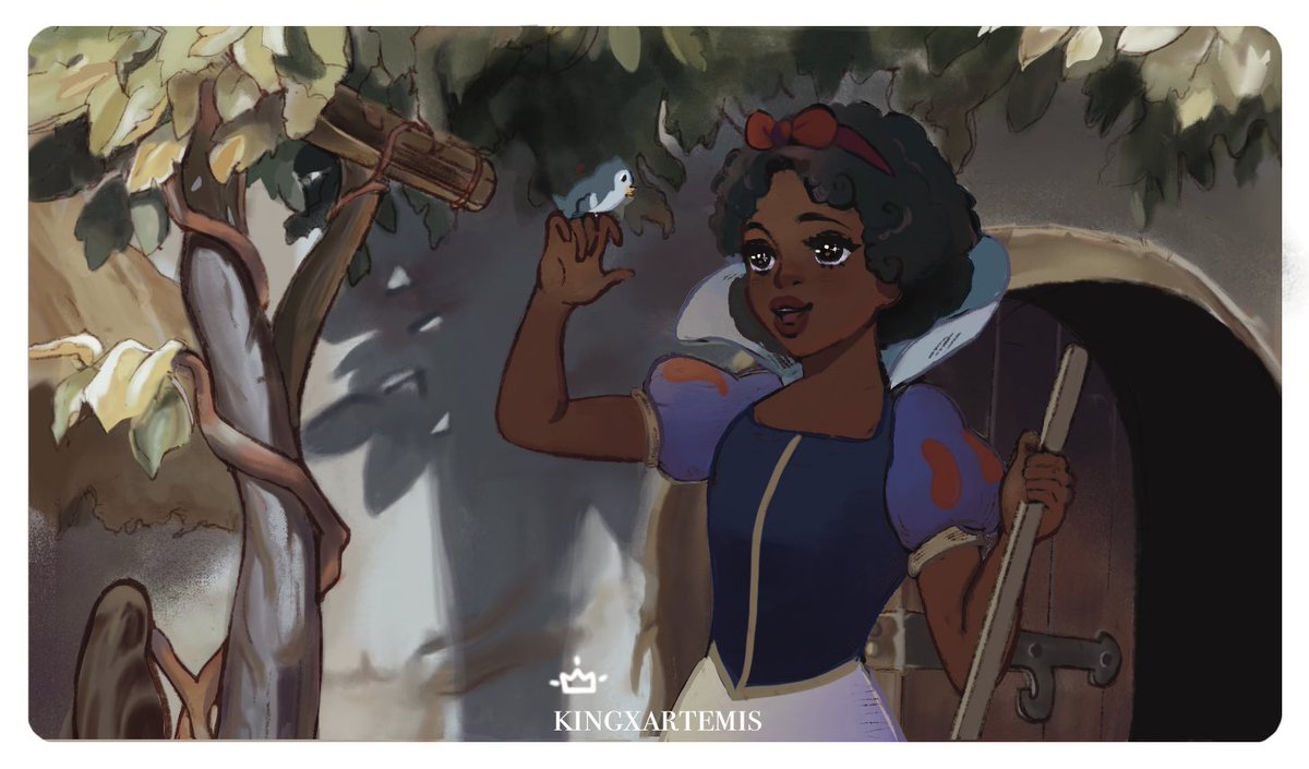 Kingxartemis's tweet photo. “Hair as white as snow...”

My interpretation of Snow White for another early blacktober piece! https://t.co/U9mXsZesGI