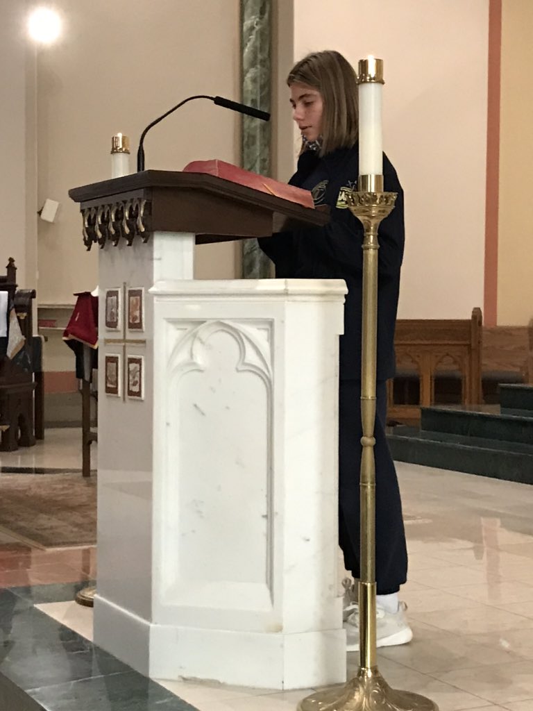 icschool_online's tweet photo. Carmela, Matthew & Sabrina #ICSClassof2021 serve as lectors for our Mass of The Holy Spirit @ArchNY_Schools @MichaelDeegan10 @CathSchoolNews https://t.co/HIzfheLgrN