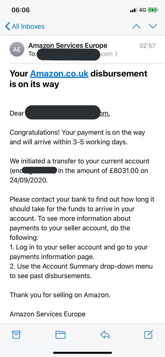 Here’s my biggest Pay out so far from Amazon, coincides with my PBNow over the 14 day period ( Amazon pay every 2 weeks) I amassed about £16K in sales£8K straight back in my pocket£4K gets rolled over to my next payout ( Amazon sellers will know about this)The ..