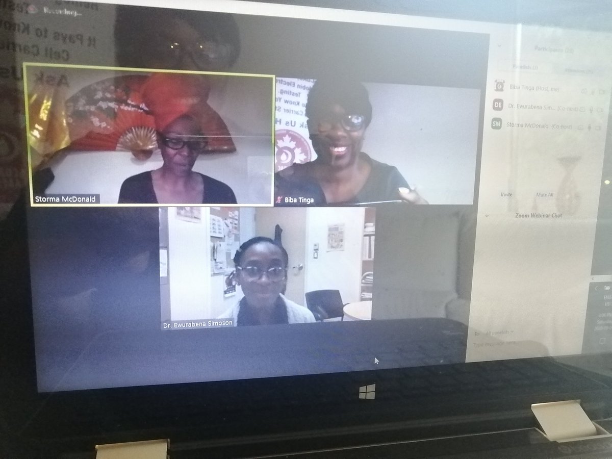 Biba Tinga (@biba_tinga) on Twitter photo Storma. President SCBC says: Dr. Ewurabena Simpson is one of the very few Hematologis, women of color  treating Sickle Cell Disease in Canada 🍁
Know her name!
#SickleCellAwarenessMonth Storma. President SCBC says: Dr. Ewurabena Simpson is one of the very few Hematologis, women of color  treating Sickle Cell Disease in Canada 🍁
Know her name!
#SickleCellAwarenessMonth