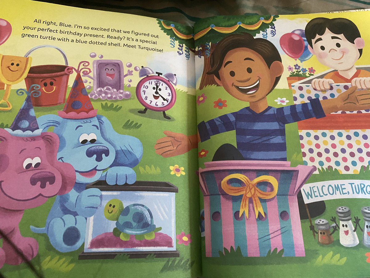 they did a little golden book of happy birthday, blue and