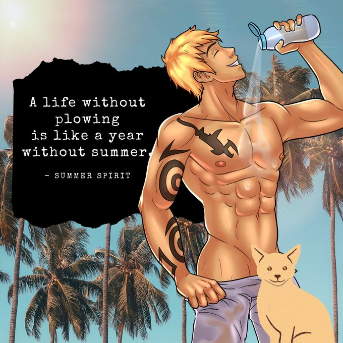 A day without him is a year without cock! Summer is all yours for the taking <3 

#gay #yaoi #manga #anime