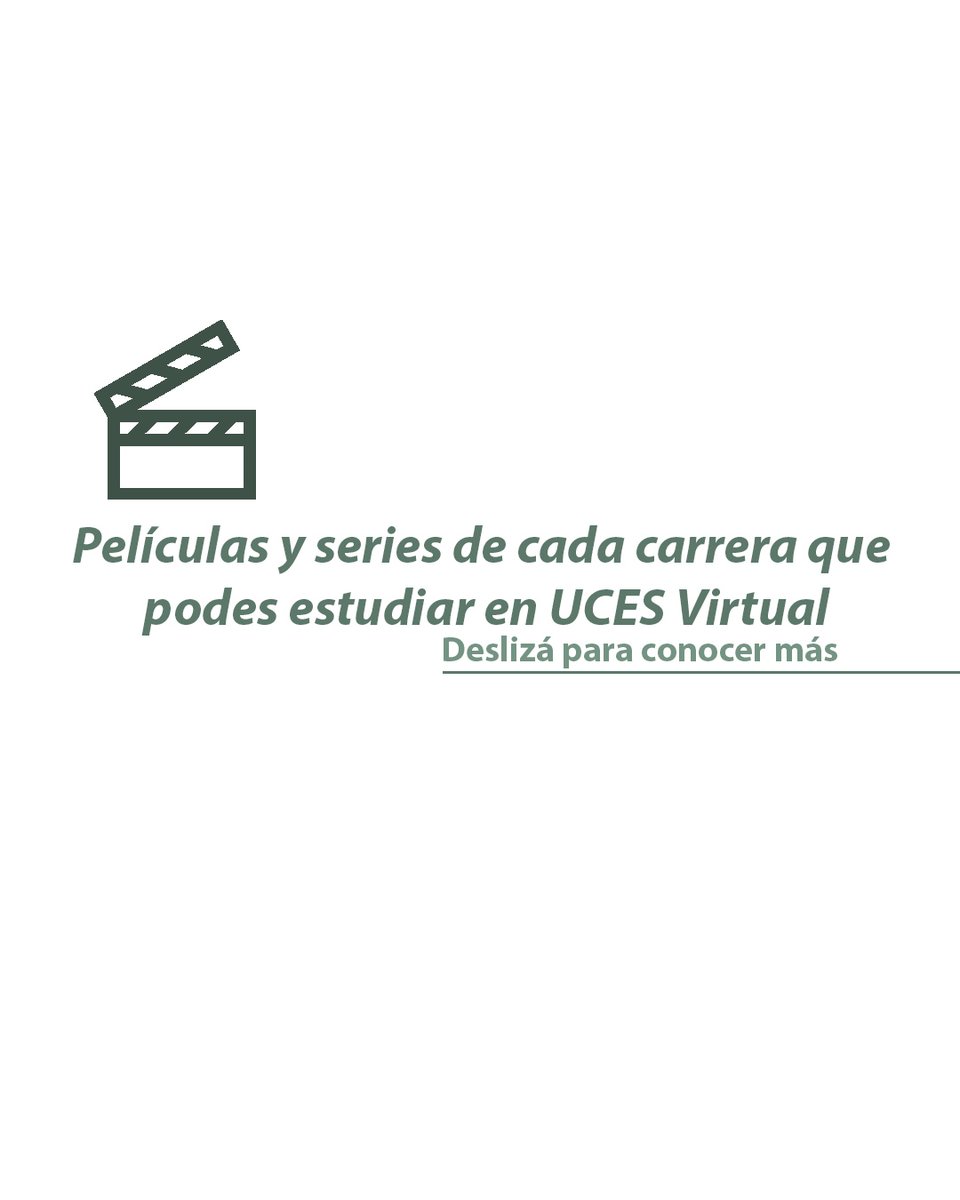 UCESVirtual's tweet photo. Buen sábado, les compartimos algunas series y películas para ver este fin de semana de algunas de las carrera a distancia que dictamos.
Contanos, ¿cuáles viste? ¿cuáles vas a ver?
#TipsUCES #UCESVirtual https://t.co/A0iywAUs7t