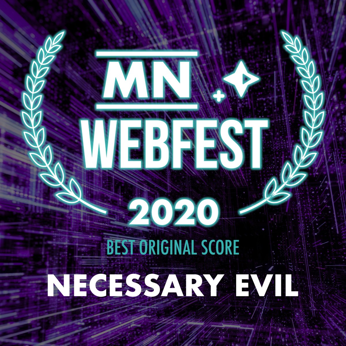 MNWebFest's tweet image. Congratulations to NECESSARY EVIL, winner of BEST ORIGINAL SCORE!

#MNWebFest #MNWebFest2020 @necessaryevilseries