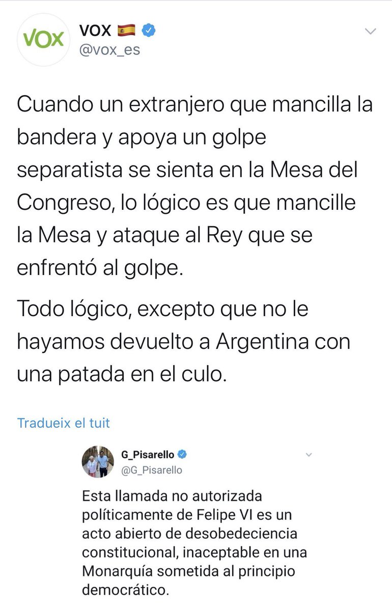 boye_g's tweet photo. Lo partidos democráticos,  no los de pulseritas sino los de verdad, deberían hacer ya un “cordón democrático” a estos fascistas... no caben más excusas https://t.co/4uLf5AZQK1