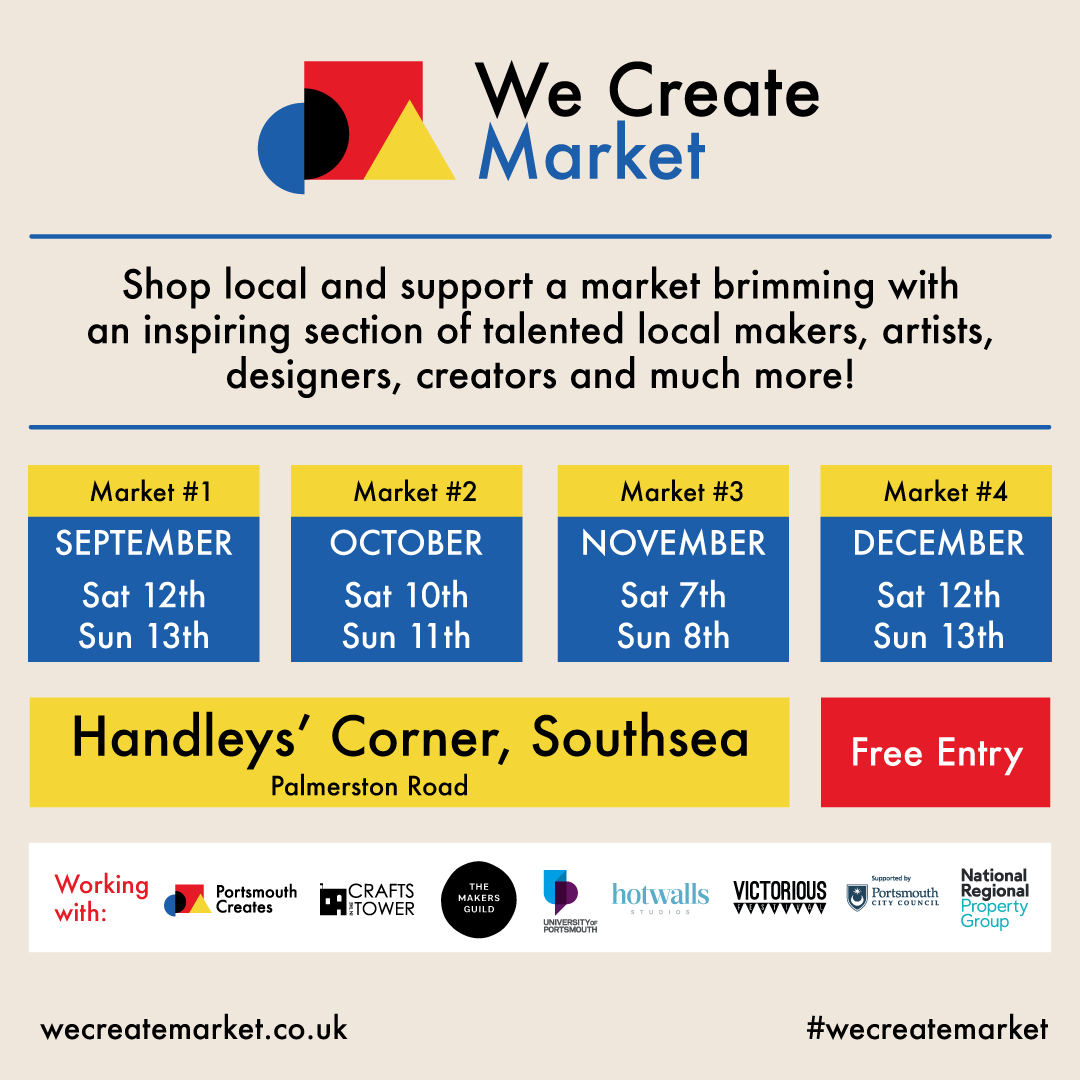 PortsCreates's tweet photo. WE ARE GROWING 🙌

Following the resounding success of our first #wecreatemarket in September &amp; all the positive vibes from you wonderful folk we have decided to utilise more space and expand for our next markets 😎
More local traders = more treats 😊 

See you all soon 👋 https://t.co/a3QTPXXiez