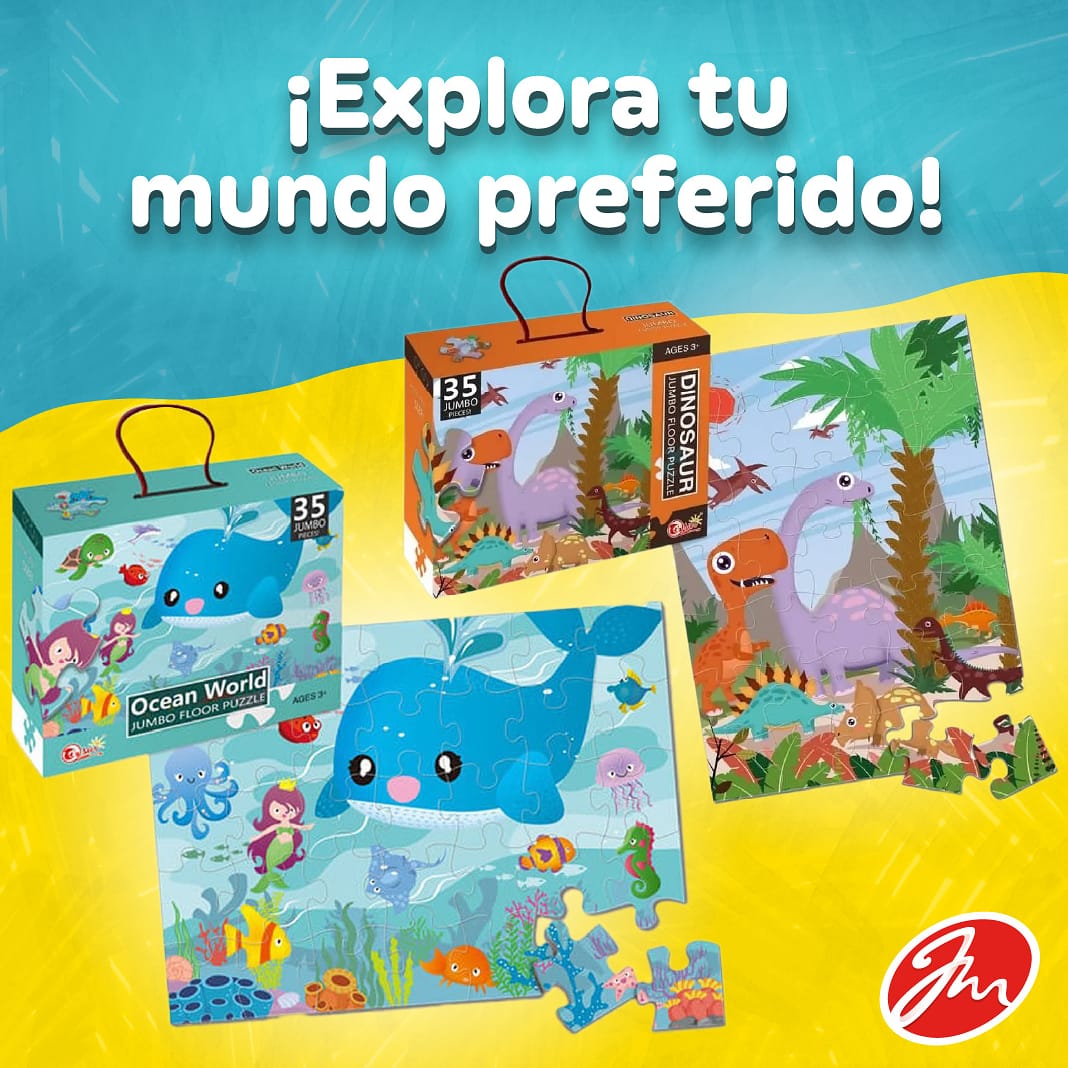 🦕🐳¡Los más peques tienen mucho por descubrir con nuestros nuevos rompecabezas! Ideales para niños desde 3 años en adelante. Encuentra estos y más juguetes didácticos en todas nuestras tiendas #AprendeCreaInnova