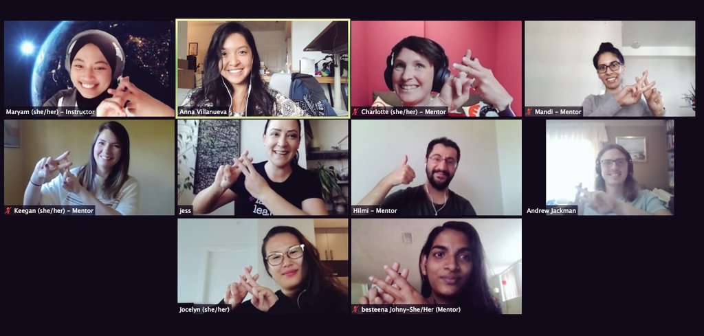 learningcodeyyc's tweet image. Another #llcCodeDay on the books for #yyc but we know other @learningcode chapters are still keeping the momentum going! Bravo to Instructor Maryam from @learningcodeyow +our beautiful mentors for making this workshop possible. Your enthusiasm, humour & SQL passion shone brightly