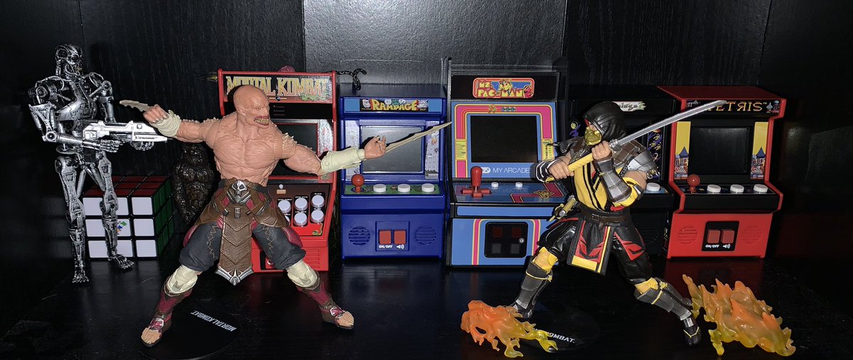 JacobPTheMan's tweet image. My Mortal Kombat action figure setup  🤟@noobde @Todd_McFarlane #MortalKombat #McfarlaneToys
