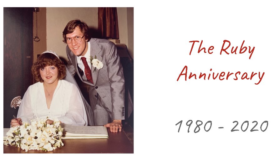 DrTimothyEden's tweet photo. So happy to be able to celebrate this with my parents. 

It’s not always been easy for us as a family but what an achievement and tears and laughter tonight make this special! 

#happyanniversary #ruby40 https://t.co/el2RN2wAxT