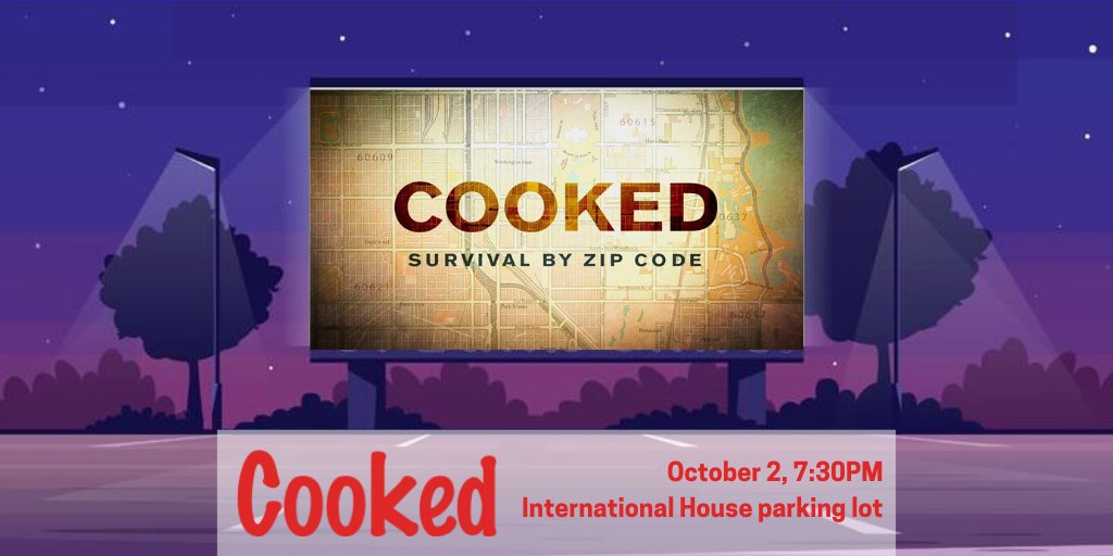 SchoolofGC's tweet photo. Just in time for the cooler weather, we're co hosting 2 drive-in film events in @Intlhouse's parking lot!
Oct 2: Revisioning Recovery &amp; Cooked, about the environmental crisis https://t.co/sK8EwcLcpo
Oct 3: Stories Beyond Borders, about immigration justice https://t.co/eklx0FpxFw https://t.co/n5U3g1QnuL