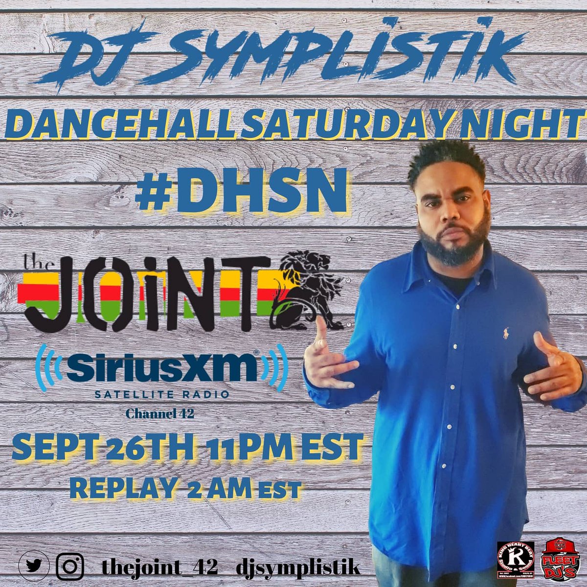 Symplistik's tweet photo. Tonight at 11pm Est,  I'm live on #SiriusXm  @thejoint_42 Channel 42 for DanceHall Saturday Night #DHSN 

If you don't have satellite radio simply download the #siriusxm app

#dancehall #reggae #soca #afrobeats #latin #zouk #kompa #dancehallmusic #instamusic #dj #musicianlife https://t.co/xZTay2wf5M