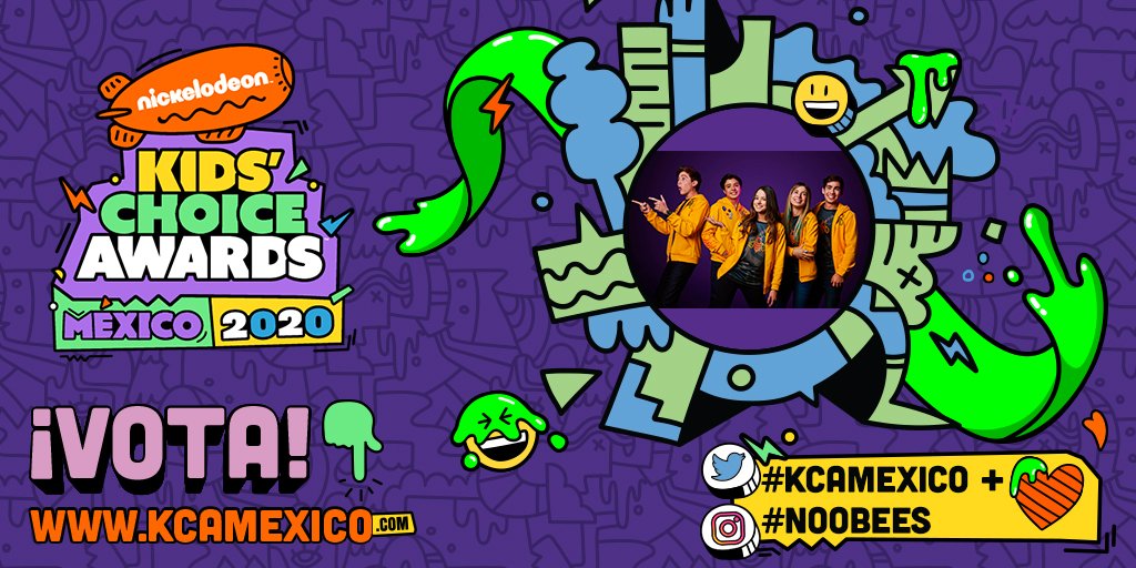 NickelodeonLA's tweet photo. #NoobeeFans, ¿ya se enteraron? ¡Noobees está entre los 4 finalistas! Vota para que sea el GANADOR con #KCAMexico #Noobees en TODOS sus tweets, ¡1RT=1VOTO! Vota también en https://t.co/5nzLVHy163 @michelleolverag @MajoVargas01 @MegumiHasebeP @PipeArcilaActor https://t.co/QxWasqkBO1