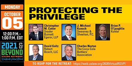 JMichaelKunsch's tweet photo. Join us for this @USLAWNETWORK   presentation by registering (FREE) @ https://t.co/nnjLyCF0FF. Participate ‘live’ and/or all sessions will be available on demand for one year to all registered. #legal #cle #ceu https://t.co/tCfXhbIzEo