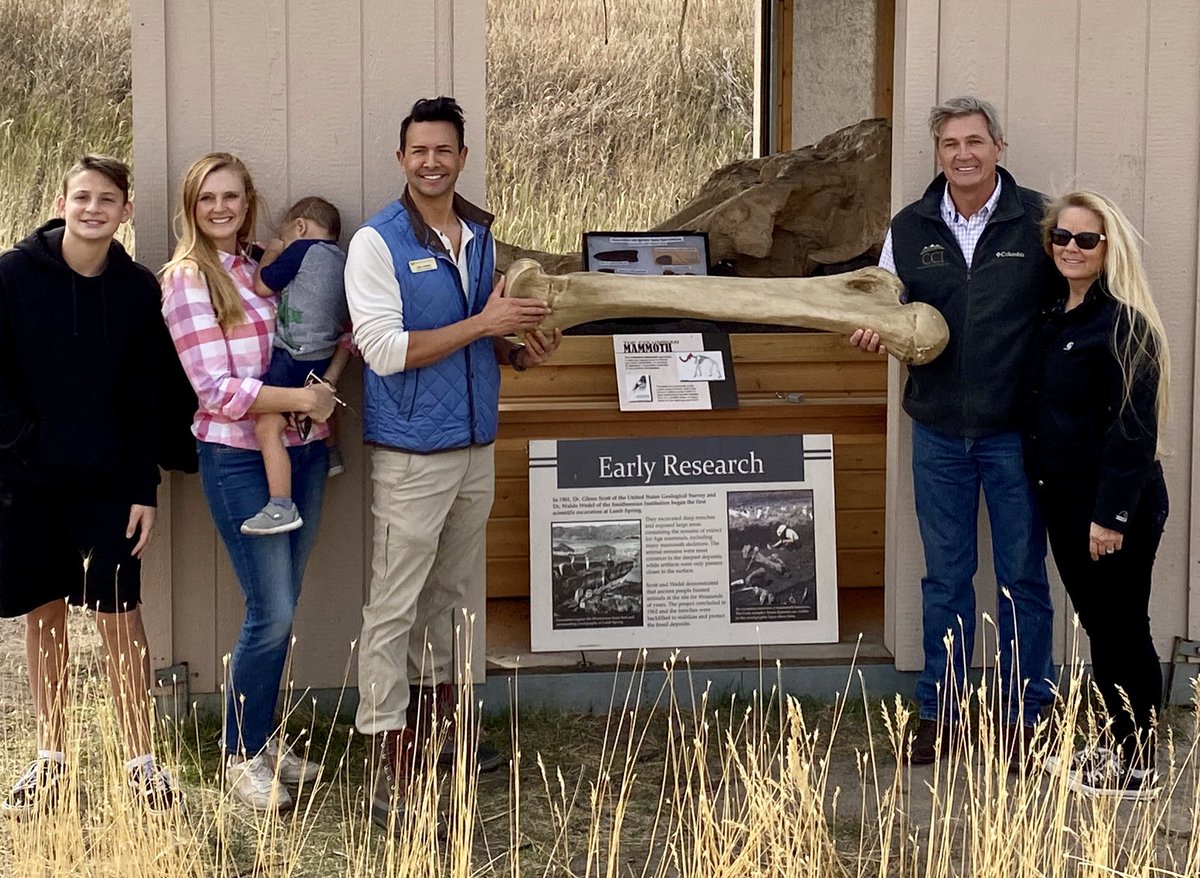 AbeLaydon's tweet photo. Hey is that a rare mammoth leg? No fossil arm! Bad dad jokes aside, the commissioners enjoyed a great tour of Lamb Spring Archaeological Preserve this Saturday morning in NW Douglas County with knowledgeable storytellers as well as great civic servants, Steve and
@AmyShermanCO https://t.co/d6S05ync0w
