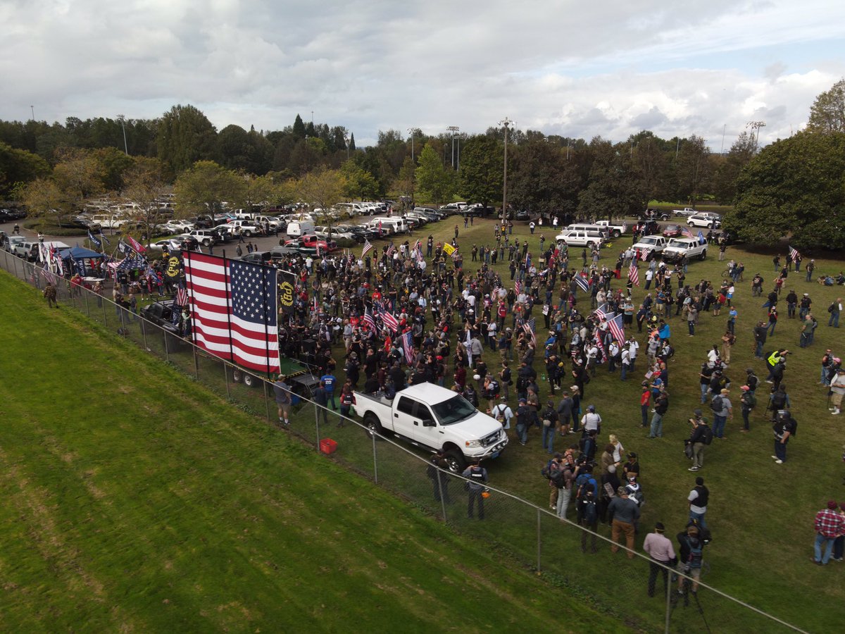 The attendance for the Portland rally was predicted to be in the thousands by the Proud Boys. Here’s the actual crowd size