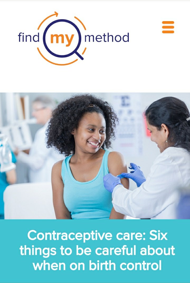 It's world contraception Day Lemme share some amazing resources with you all today.Let's start by reading this article https://findmymethod.org/6-things-to-be-careful-about-when-on-birth-control/Don't forget to drop your questions or comments . #WCD2020