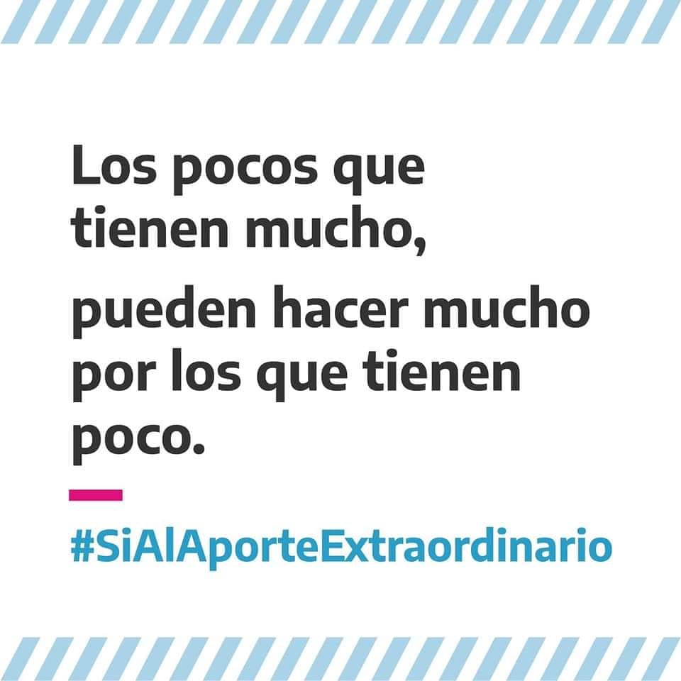 ✍️El #AporteExtraordinario TIENE DICTAMEN DE MAYORÍA✌️

Es fundamental el aporte de los pocos que tienen mucho para seguir cuidando el trabajo de tod🌟s los argentin🌟s de nuestra Patria. 

Vamos por la sanción‼️

#SíAlAporteExtraordinario