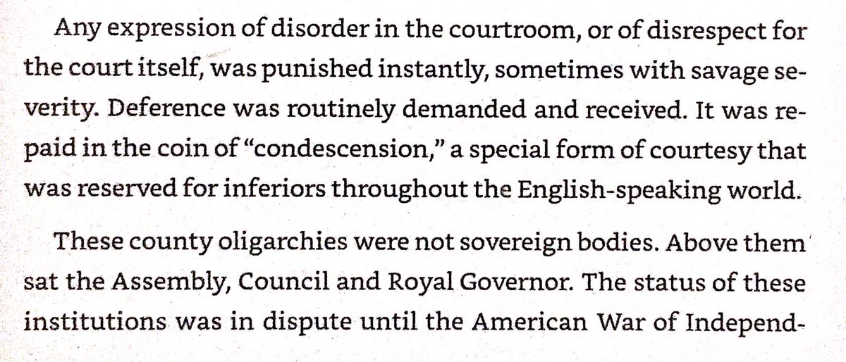 The county oligarchies which were organized into the House of Burgesses & dominated Virginia politics were voted in by landholders. House’s status was disputed - some said it was only answerable to the king, others that it was just a municipal council equivalent under Parliament.