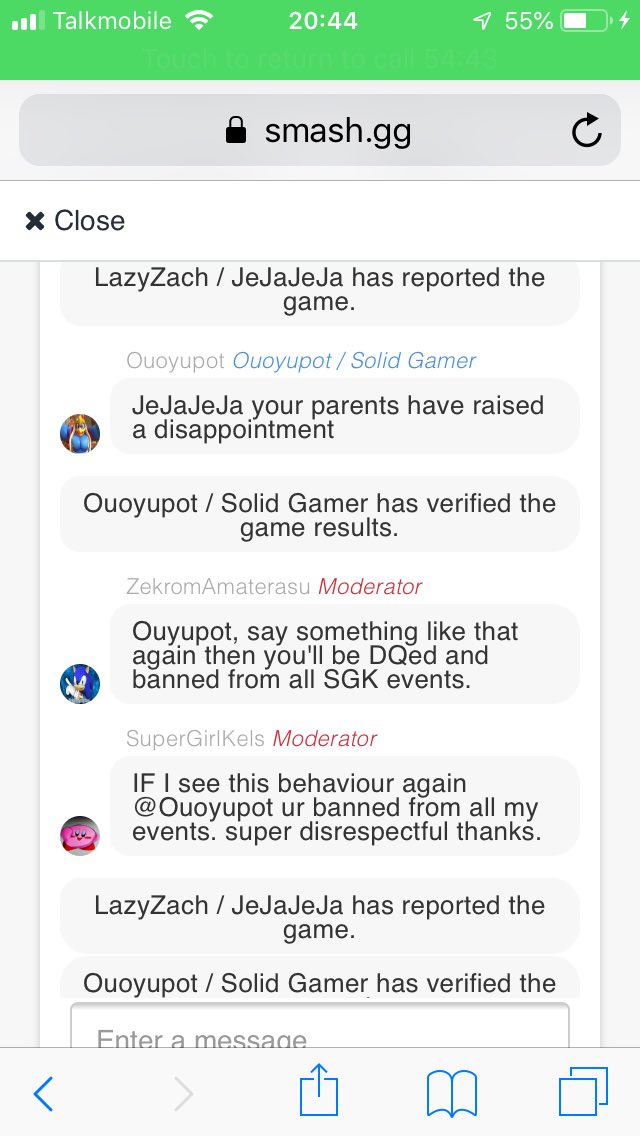 Tfw you almost get kicked out of a tournament for being brutally honest <a href="/Ouoyupot/">MazeBeans</a>