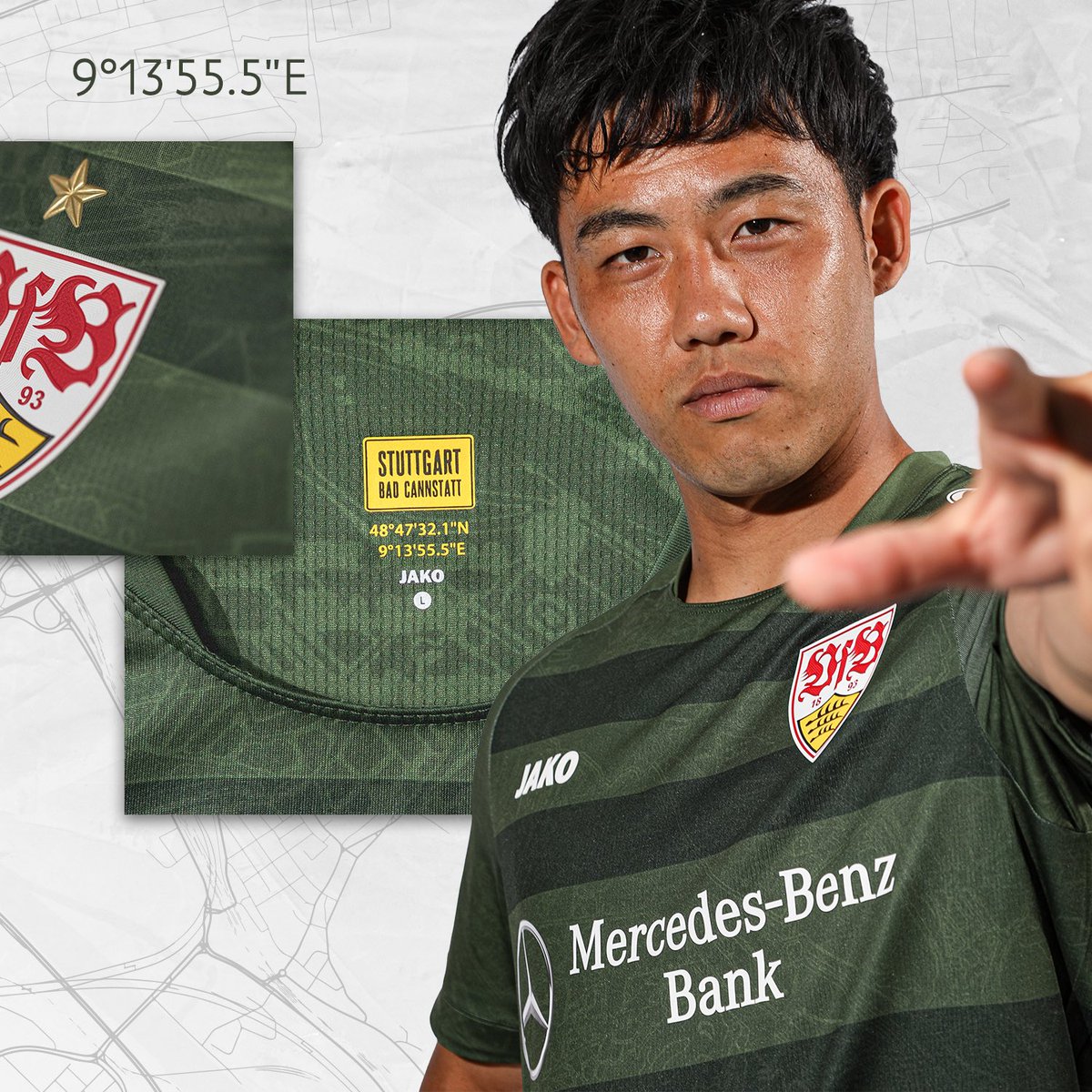 JAKOIreland's tweet photo. The JAKO Ireland team really love the new JAKO VfB Stuttgart 3rd Kit. Made of 100 percent recycled polyester! This is the future of playing kits and for protecting the environment.  #jakoireland #jako #weareteam #VfB #vfbstuttgart #sustainability #savetheplanet #teamwear https://t.co/dsX4VZCeUL