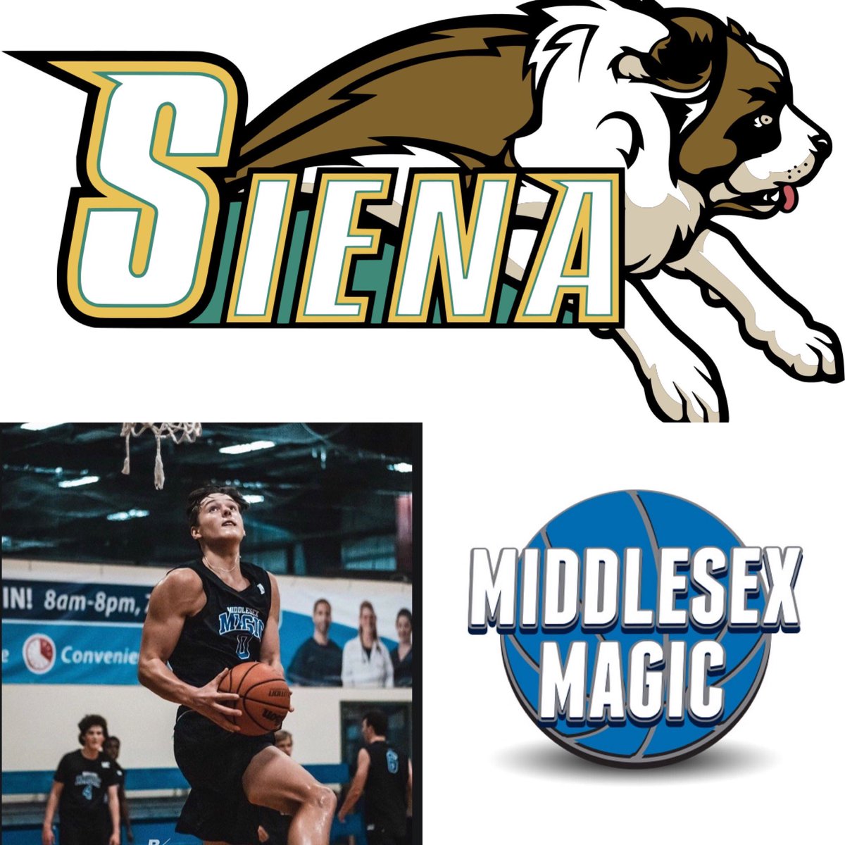 Congratulations to Magic and Governors 6’6 2023 Holden Symonds on receiving a full scholarship offer from Siena! #MagicFamily 🔵⚪️⚫️